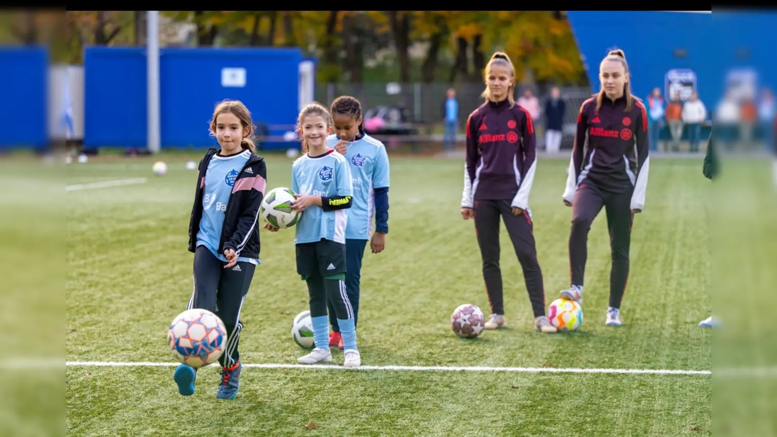 Teilnehmerinnen am Projekt „Mädchen an den Ball“ werden ab 2026 nicht mehr auf dem Platz der FT Gern trainieren können. (Foto: BIKU)
