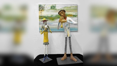 Hübsche, dekorative Kunstwerke hat die Malerin und Bildhauerin Margrit Keller geschaffen.  (Foto: Margrit Keller)