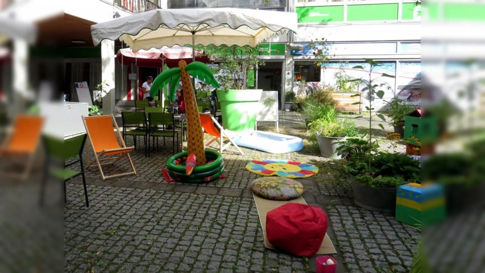 Die Urlaubsoase entlädt zum Entspannen ein. (Foto: SOS Familienzentrum)