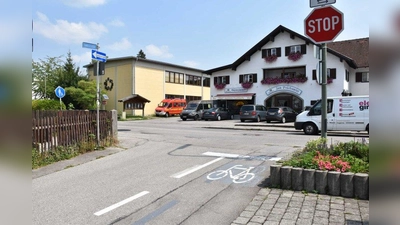 Erlaubt: Radfahrer dürfen die Einbahnstraße auch entgegen der Fahrtrichtung befahren. Der Schutzstreifen fiel bei den meisten durch, aber er bleibt (noch). (Foto: Hauck)