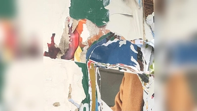 „Zerreißprobe” heißt dieses Bild, das in der Ausstellung zu sehen ist. (Bild: Klaus Bäulke)