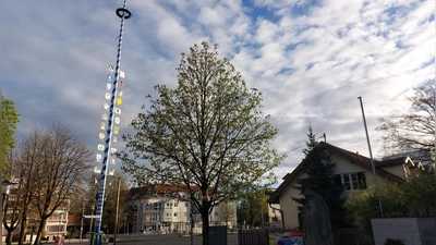 Auf dem Moosacher St.-Martins-Platz findet am 19. Juli das traditionelle Dorffest statt. (Foto: bas)