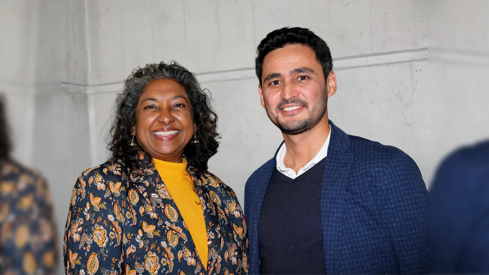 Sprecher des Migrationsbeirates sind Diane Pohl und Ahmad Navid. (Foto: LRA/Melitta Fischer)