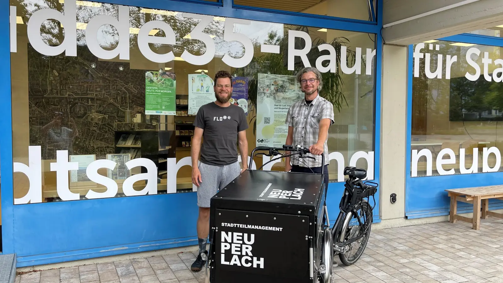 In Neuperlach tut sich was - Florian Mayr und Torsten Müller vom Stadtteilmanagement sind Teil des Orga-Teams und immer offen für spannende Ideen. (Foto: hw)