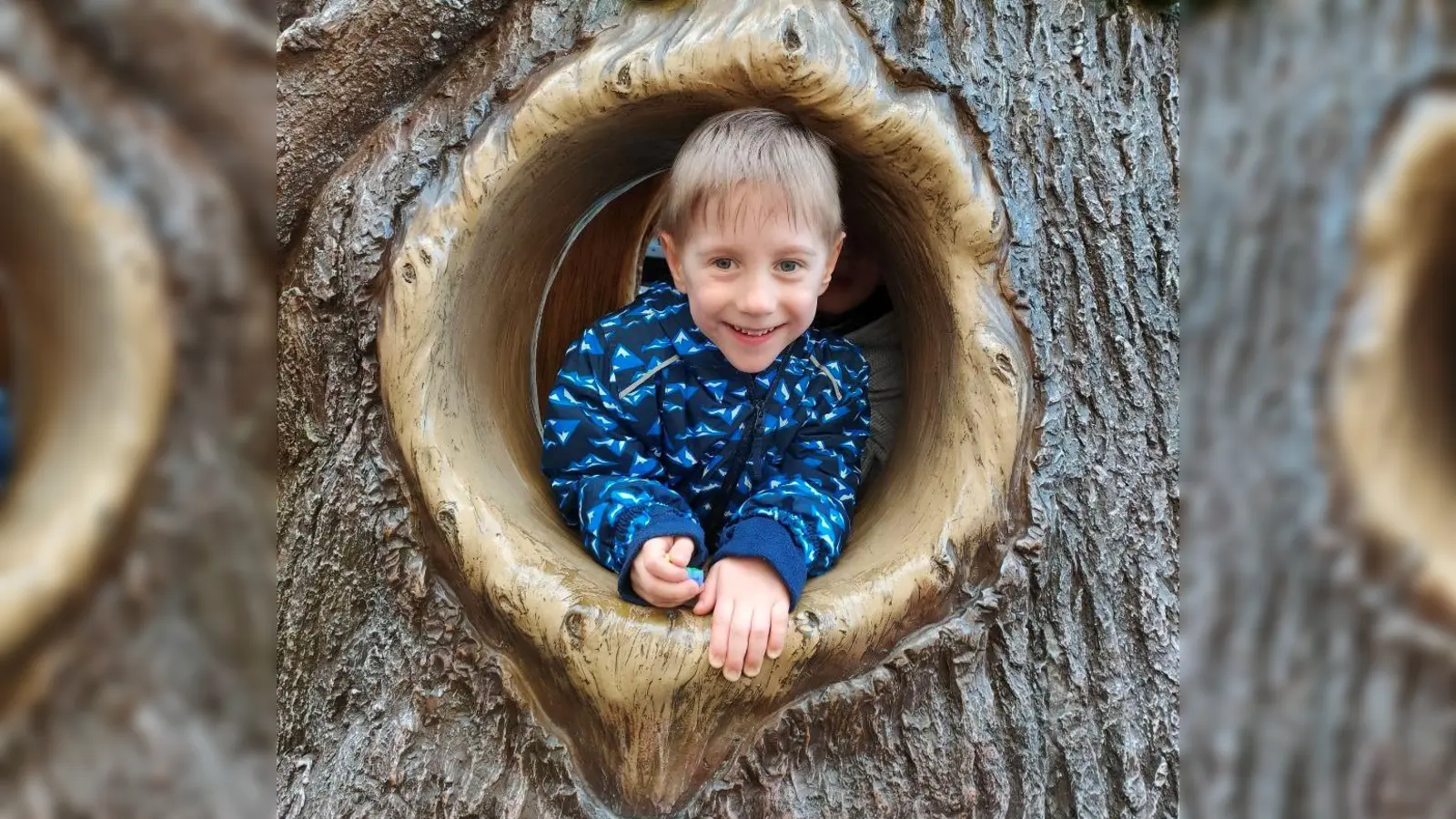 Aleks lacht trotz seiner Krankheit. (Foto: Deutsche Lebensbrücke)