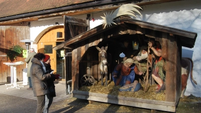 Im Zehentstadel werden wieder Krippen gezeigt. (Foto: D`Blutenburger )