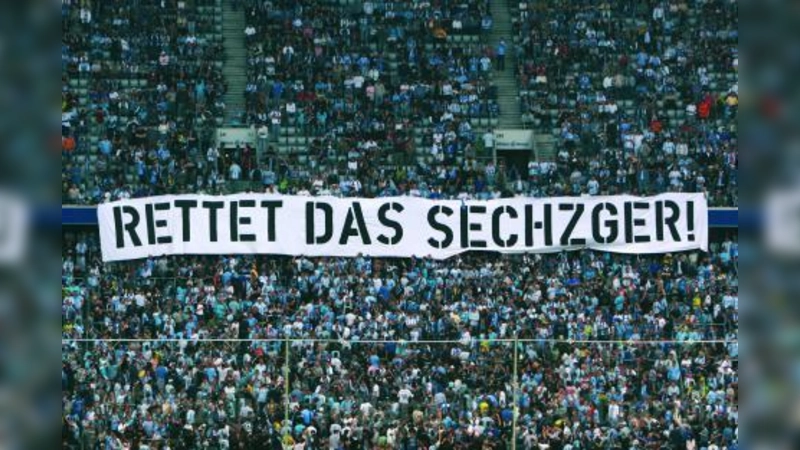 Die 1860-Faninitiative „Aktion XXX-Tausend” ruft zur Rettung des Gründwalder Stadions auf. (Foto: pi)