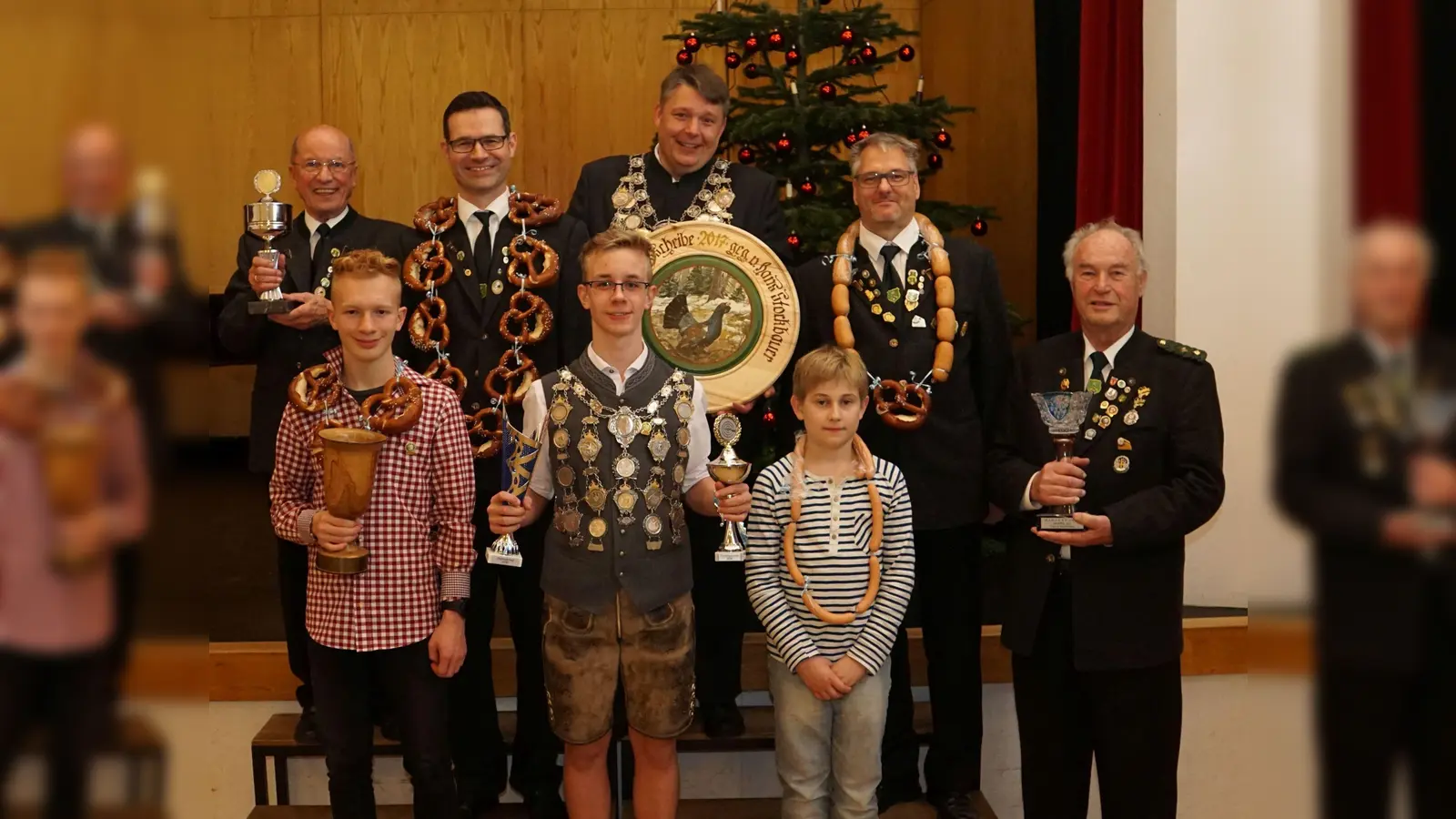 Hinten v.l.: Joseph Rubey, Markus Maruhn, Dirk Mackedanz, Markus Meyer und Hans Stockbauer. Vorne v.l.: Tim Strobl, Marlon Ott und Leo Jaspert. (Foto: privat)