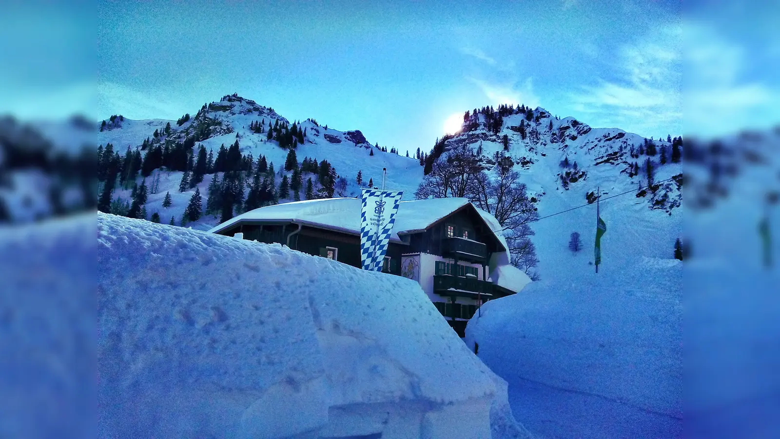 In diesem Winter präsentierte sich das Bodenschneidhaus tief verschneit. (Foto: Stefan Dohl)