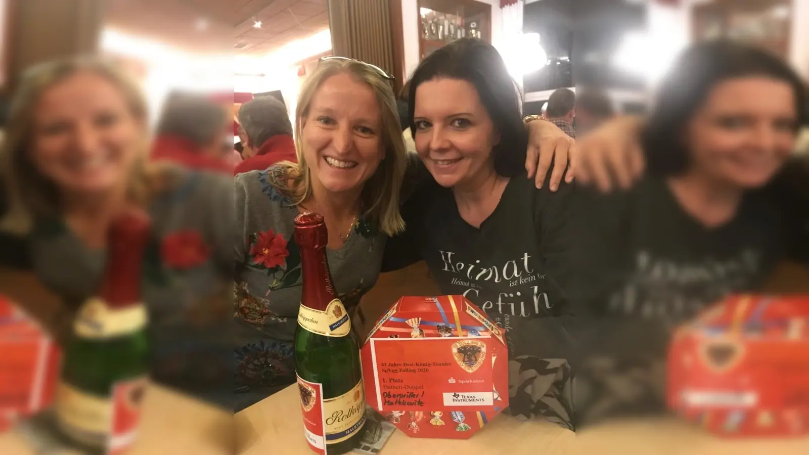 Simone Matzkowitz und Claudia Oberpriller wurden Gesamtsieger des Damen-Doppel-Turniers. (Foto: Verein)