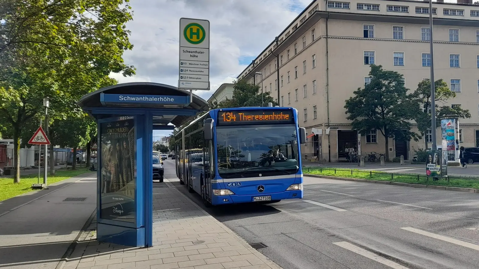 Der Bus 134 wird nicht, wie von Stadtteilbewohnern gewünscht, von der Schwanthalerhöhe über die Schießstätt- und die Gollierstraße bis zur Theresienhöhe fahren. (Foto: kö)