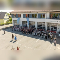 Das Standkonzert bei der Feuerwehr. (Foto: Fotoagentur Robert Kiderle)
