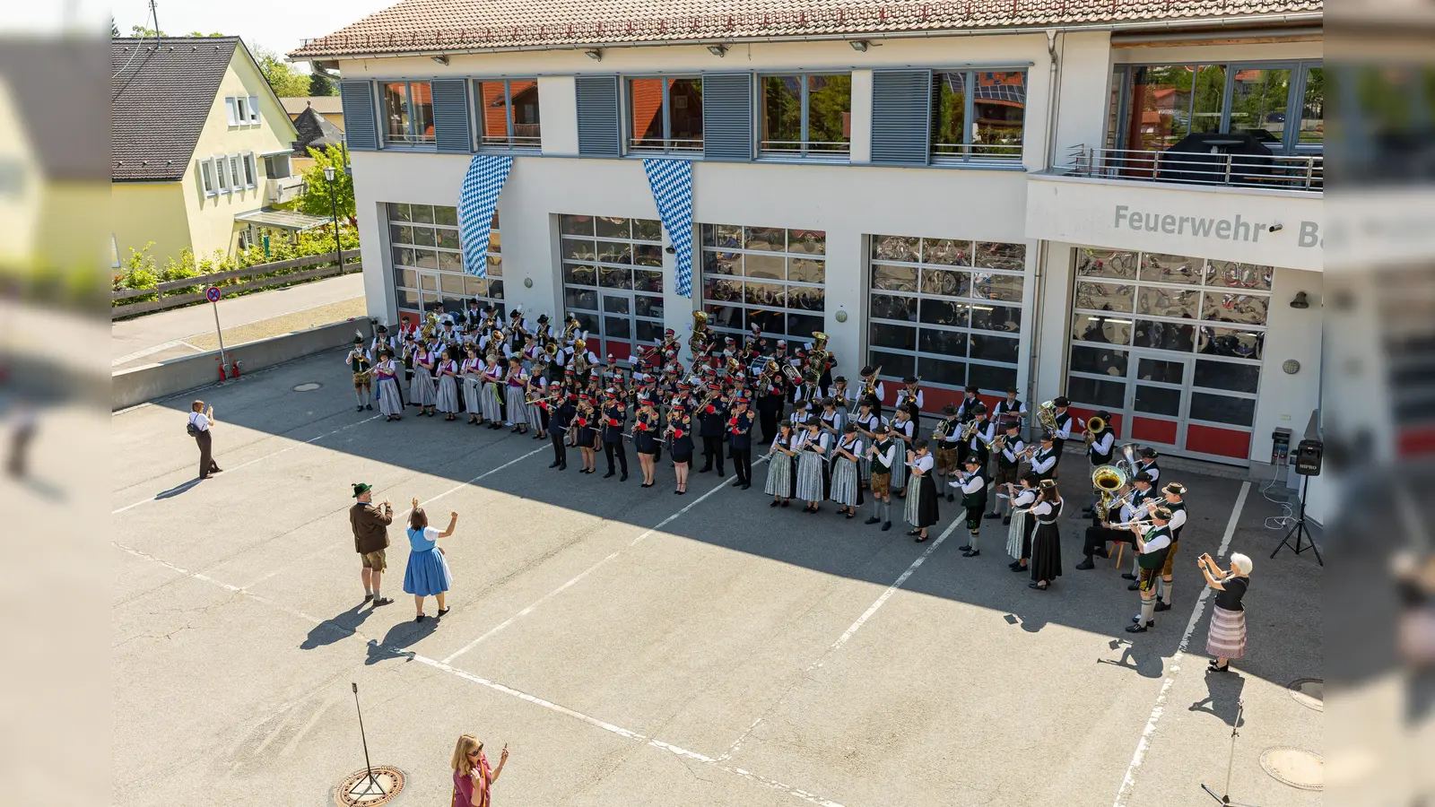 Das Standkonzert bei der Feuerwehr. (Foto: Fotoagentur Robert Kiderle)