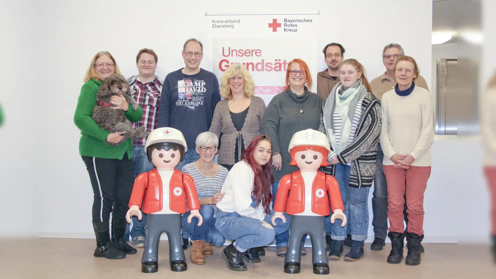 Das Team der ehrenamtlichen Mitarbeiter der Offenen Behindertenarbeit (OBA). (Foto: BRK)