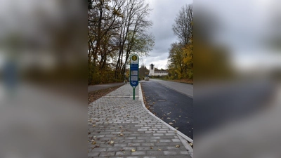 An der neuen Bushaltestelle können die Kinder sicher warten. (Foto: Hauck)