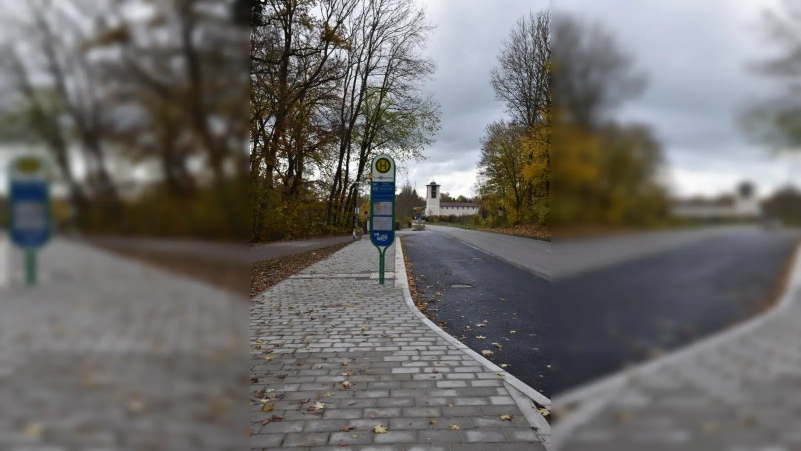 An der neuen Bushaltestelle können die Kinder sicher warten. (Foto: Hauck)
