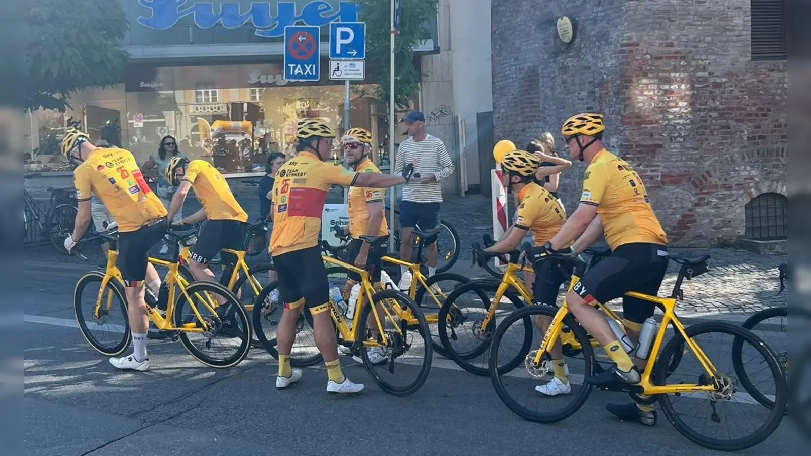 Am Samstag startete die Tour. Erste Etappe: von München nach Kempten. (Foto: Team Rynkeby)