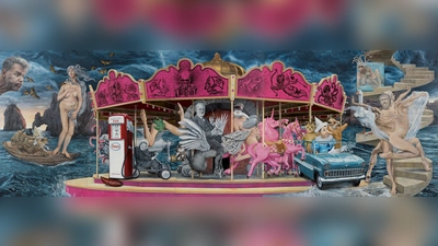 Auch Fred Krüger gehört zu den ausstellenden Künstlern. Hier sein Werk „Eros + Thanatos”. (Foto: Krüger)