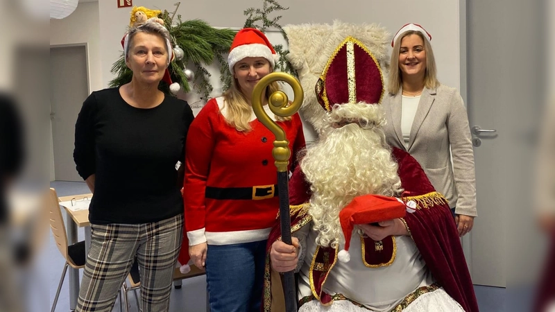 Der Nikolaus besuchte den Kindergarten. (Foto: Gemeinde)