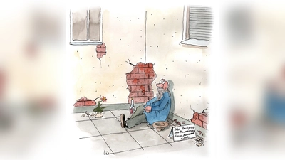 Dieser Originalcartoon von Erik Liebermann wird am 15. März versteigert. (Foto: Erik Liebermann)