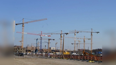 So sieht die Skyline im ersten Realisierungsabschnitt von Freiham Nord aus. (Foto: pst)