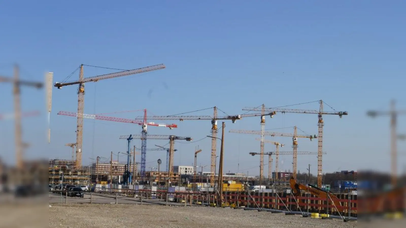 So sieht die Skyline im ersten Realisierungsabschnitt von Freiham Nord aus. (Foto: pst)