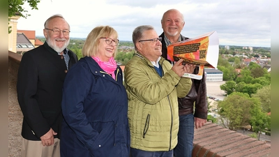 Die Mitglieder des Landkreisseniorenbeirates Dachau, Gerhard Dirlenbach, Immi Battermann-Fischer, Reinhold Heiss und Hermann Krusch. (Foto: Landratsamt Dachau, Veronika Plajer )