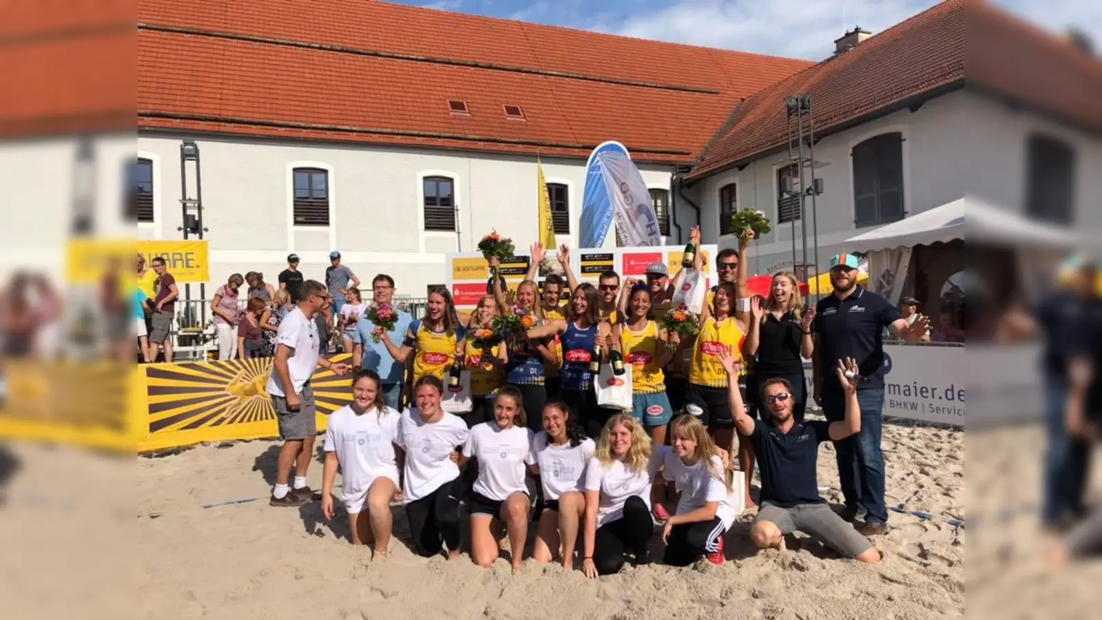 Die Sieger beim BVV Beach Masters in Ebersberg (Foto: Beachteam Standhardinger/Zass)
