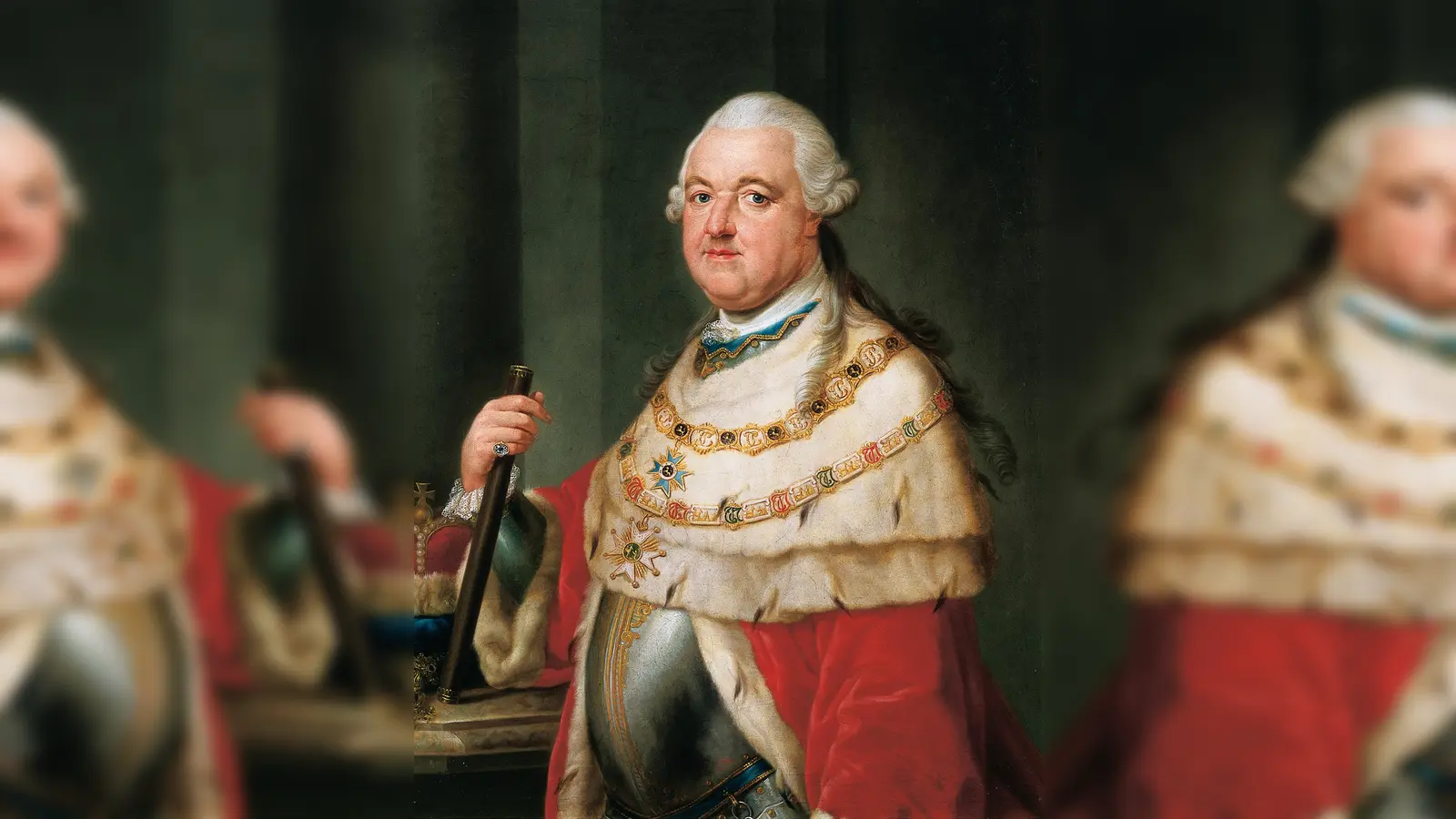 Als „fremder Landesherr” galt Karl Theodor den Bayern aus politischen Gründen. Doch seine Verdienste für die Bevölkerung im kulturellen Bereich wirken bis heute nach.  (F.: Gemälde, Kurfürst Karl Theodor von Pfalz-Bayern, Pompeo Batoni, um 1775/90 © Bayerische Schlösserverwaltung)