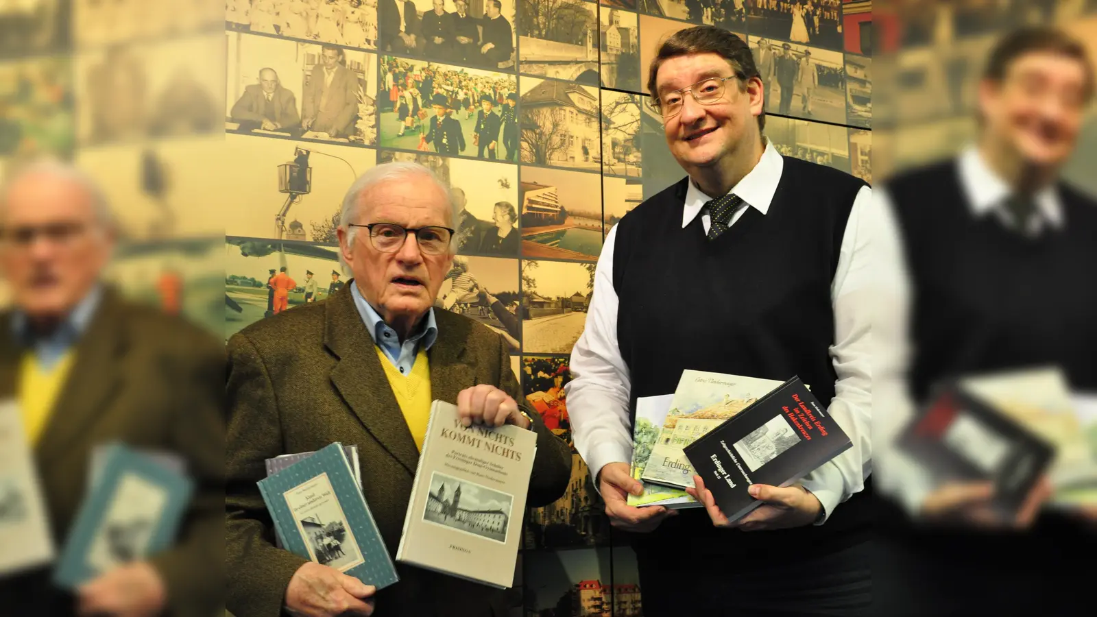 Referent Hans Niedermayer (links) mit Prof. Dr. Hans Otto Seitschek. (Foto: Museum Erding)