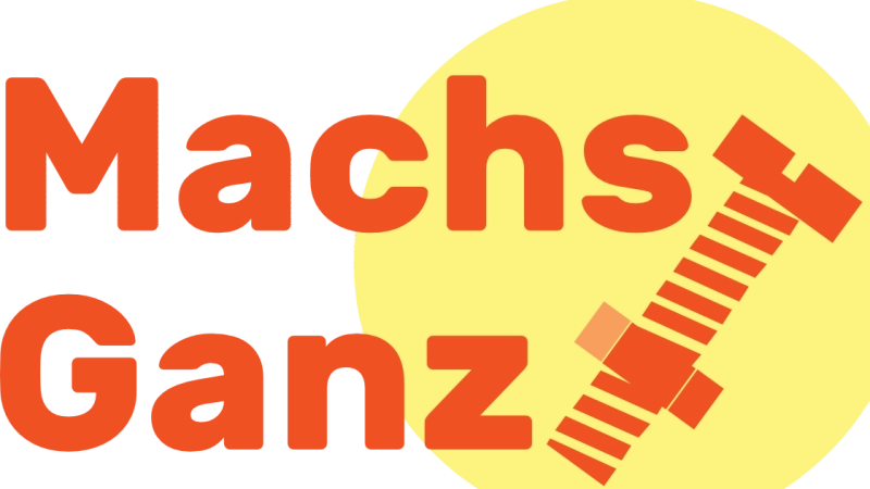 Die Inititative „MachsGanz” lädt zu einem Festival rund um Reparieren und Nachhaltigkeit ein. (Grafik: MachsGanz)