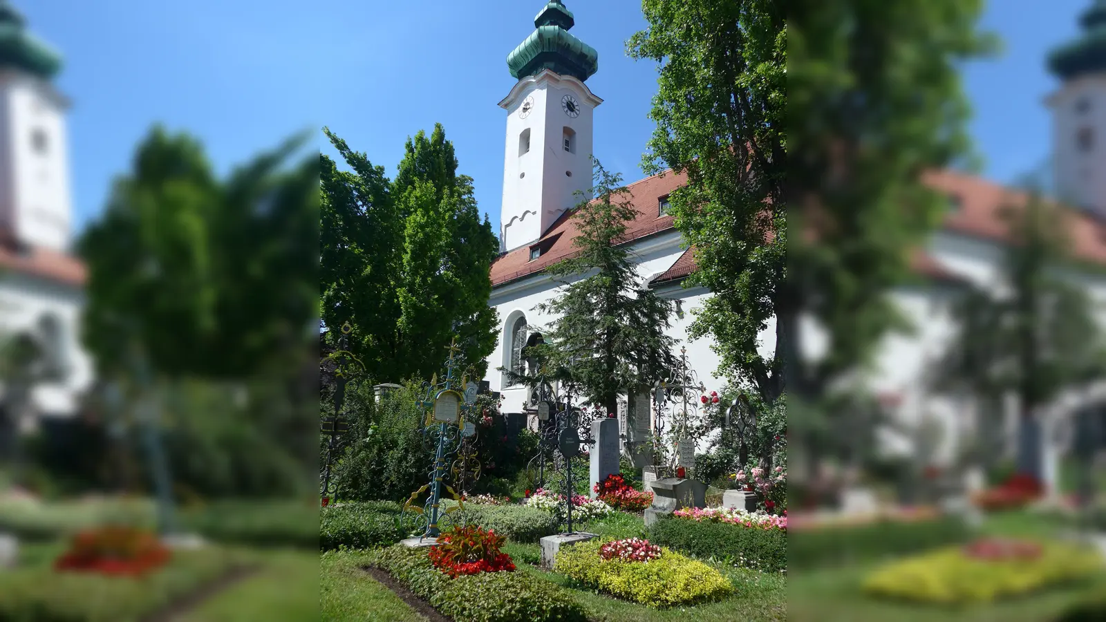 Der Bogenhauser Friedhof und St. Georg: Hier ruhen Persönlichkeiten wie Liesl Karlstadt oder Oskar Maria Graf. (Foto: Eva Lutz)