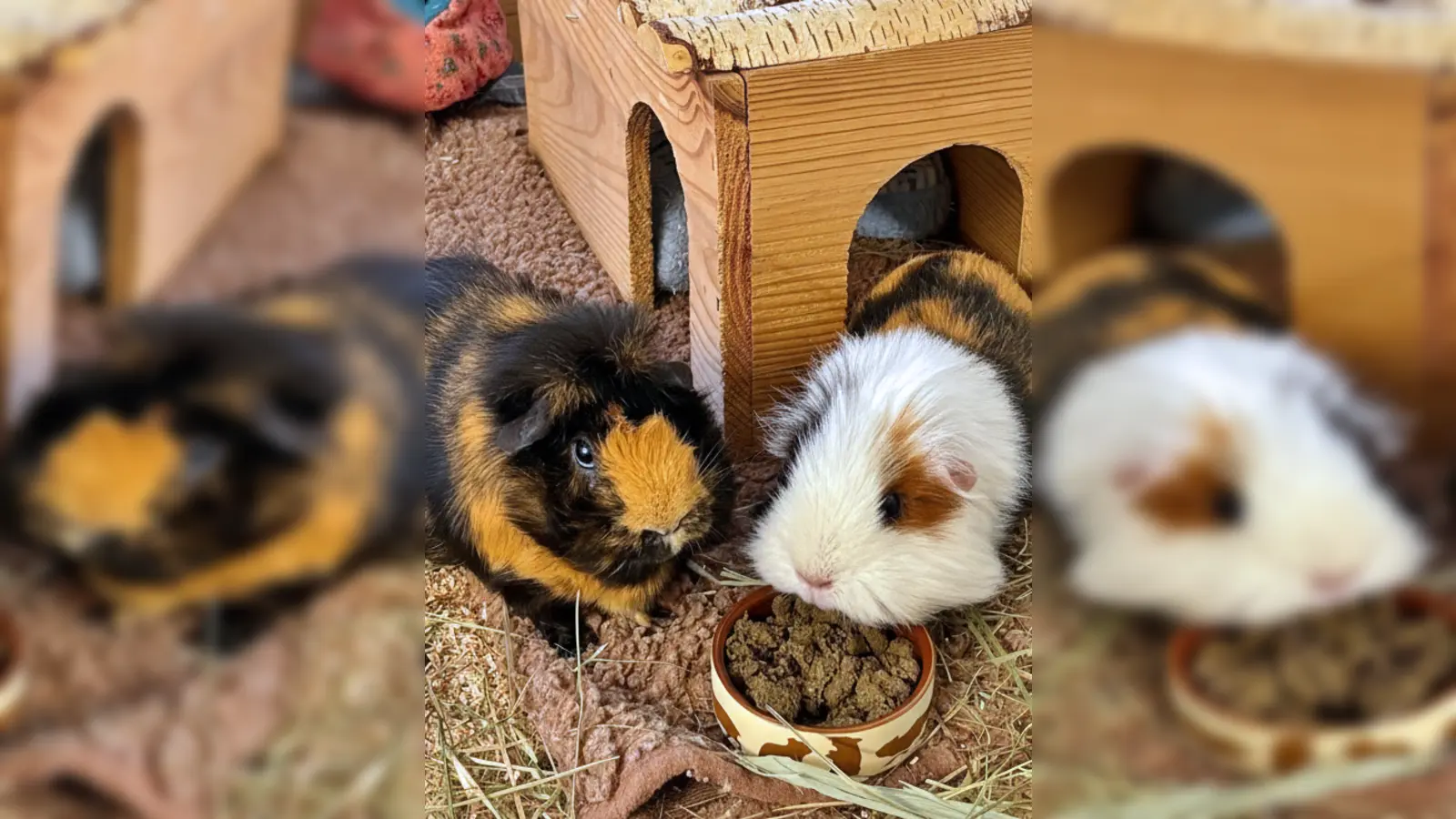 Meerschweine Teddy &amp; Juna. (Foto: Tierheim Riem)