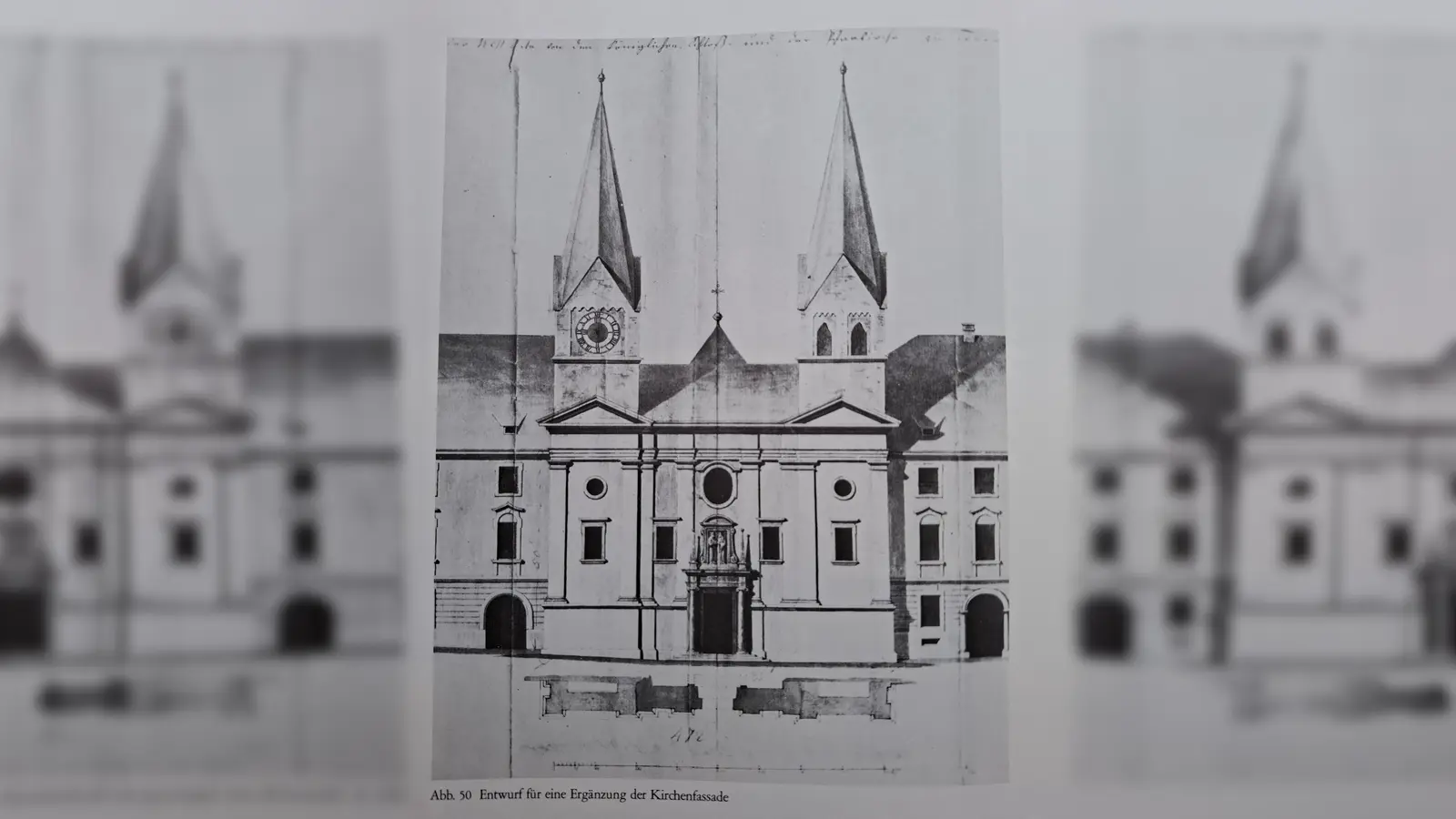 In seiner Dissertation ging Dr. Lampf auf die Kirchenfassade des Klosters Tegernsee nach der Säkularisation 1803 ein.  (Foto: Sixtus Lampl)