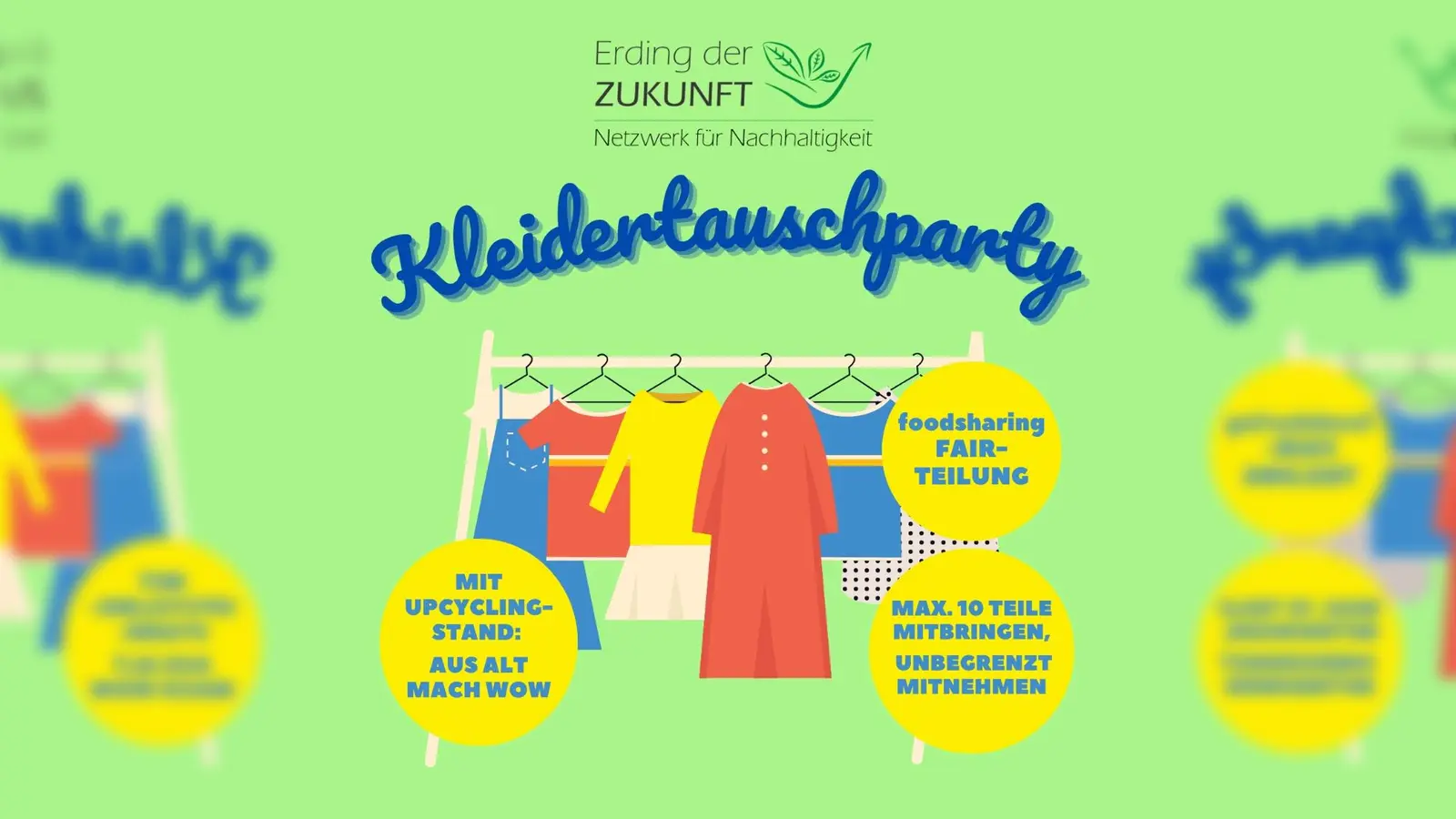 Absolut gefragt und nachhaltig: Die dritte Kleidertauschparty steht an. (Foto: Erding der Zukunft)