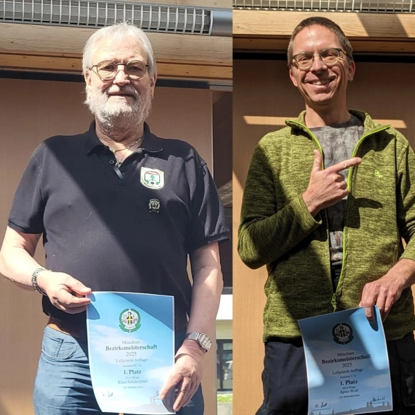 Erfolgreiche Schützen (v.l.) Klaus Schokolinski, Björn Wolf und Kathrin Fischer. (Foto: DG Höhenkirchen-Siegertsbrunn)