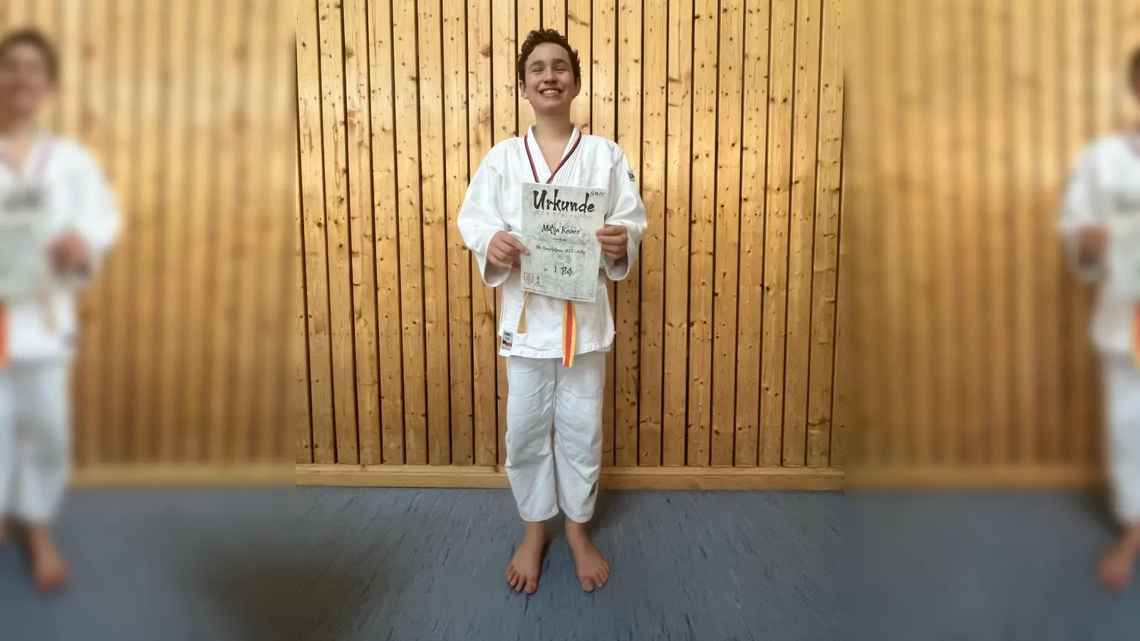Judoka Matija Kovacs stellte sein Können unter Beweis und wurde verdient mit der Goldmedaille ausgezeichnet. (Foto: TSV Grafing)