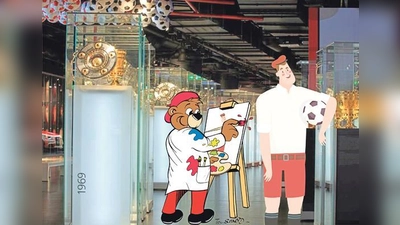 Berni und die Kinder können am Sonntag, den 24. März, kreativ werden.  (Foto: FCB Erlebniswelt)