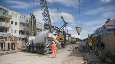 Für die Schlitzwände der U5 wurden 66.000 Kubikmeter Beton verbaut. (Foto: Baureferat)