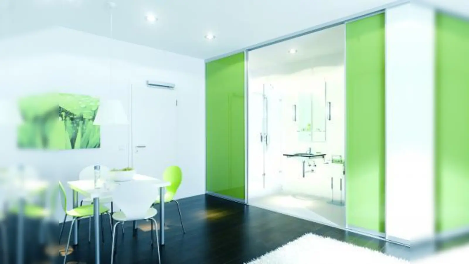 Barrierefreie Raumgestaltung ermöglicht der Tür-Assistent „Porteo”. (Foto: hlc/ dorma)