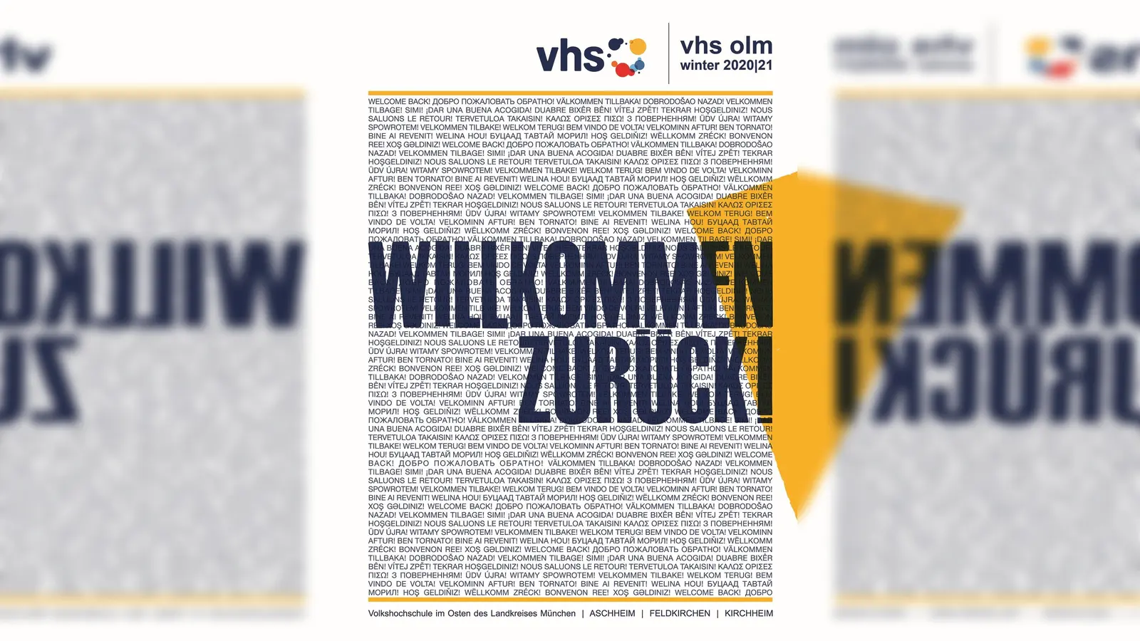 Das neue Programmheft der vhs olm wird Mitte September an alle Haushalte der Gemeinden Aschheim, Feldkirchen und Kirchheim verteilt. (Foto: VA)