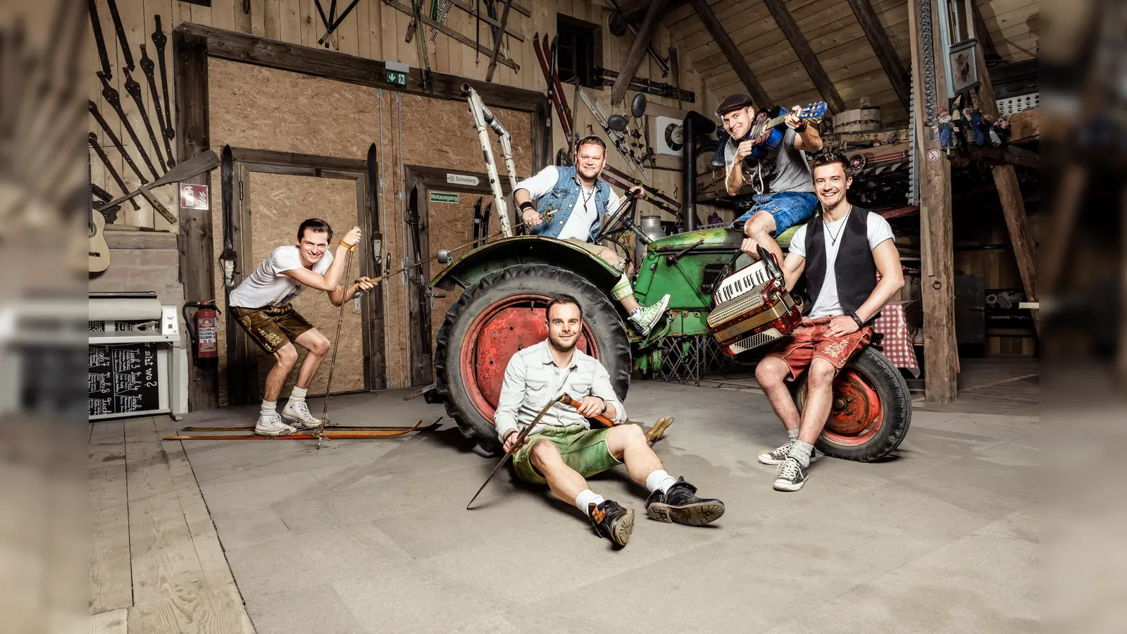 Die Lausbuam stehen bei der Zeltparty der Schützengesellschaft am Freitag, 5. September, ab 19 Uhr auf der Bühne. Karten kosten 8 Euro. (Foto: Band)