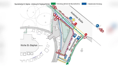 Während der Sanierung der Kirche St. Stephan ist eine halbseitige Sperrung mit Einbahnstraßenregelung in der Bismarckstraße nötig. (Bild: Stadt Starnberg)