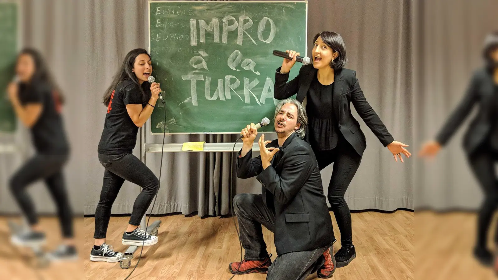 Feinstes Improtheater zum deutsch-türkischen Alltag in der Stadthalle Germering am 2. Oktober. (Foto: impro à la turka)