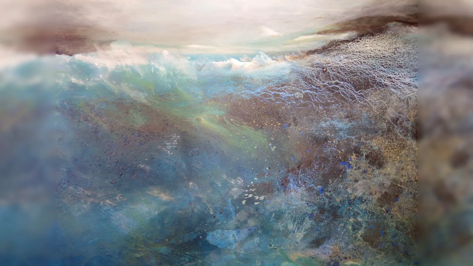 „Blaue Lagune” lautet der Titel dieses Werks der Künstlerin Gabriele Rodler. (Foto: Rodler)