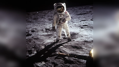 An der ersten Mondlandung (hier Buzz Aldrin) gibt es in manchen Kreisen bis heute Zweifel. (Foto: NASA/gemeinfrei)