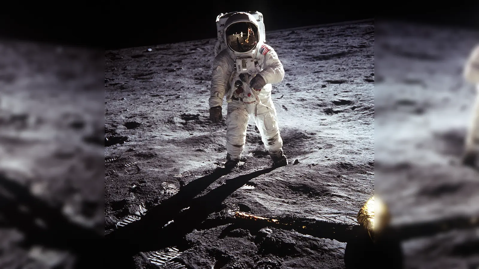 An die erste Mondlandung (hier der US-amerikanische Astronaut Buzz Aldrin) erinnern bis Mitte Juli mehrere Veranstaltungen in München. (Foto: NASA/gemeinfrei)