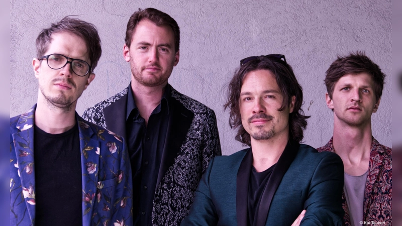 Buffzack sind Andreas Unterreiner (Trompete / Flügelhorn / Synthesizer), Lukas Jochner (Posaune), Florian Mayrhofer (Tuba), Lorenz Hunziker (Schlagzeug). (Foto: Kai Taubert)