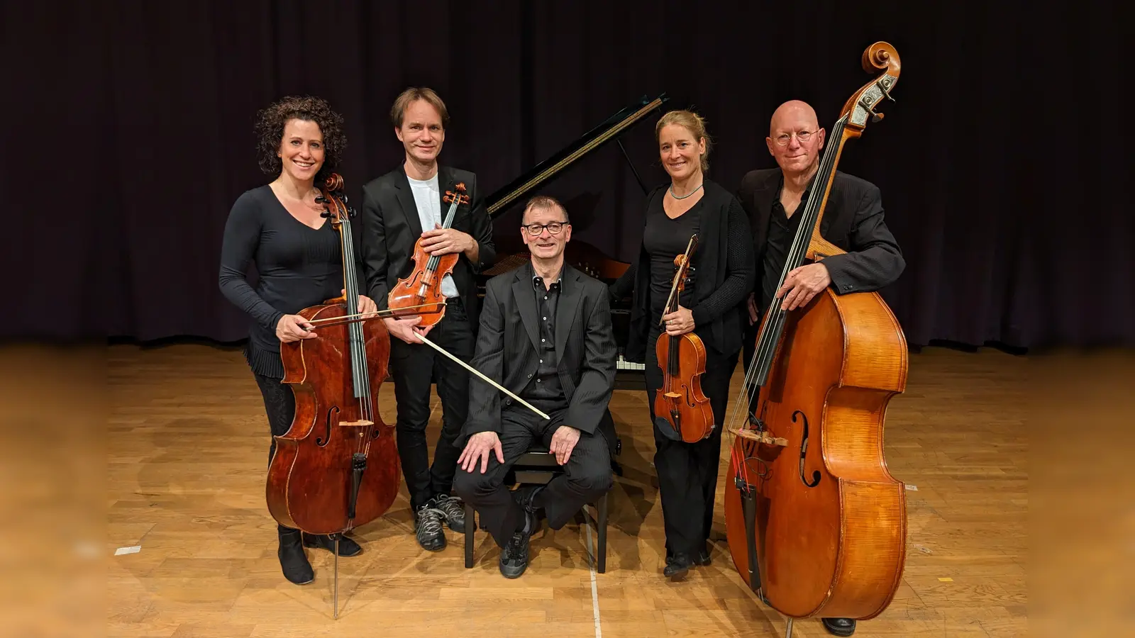 Das Ensemble Cascata besteht aus Katrin Banhierl (Violoncello) Maximilian Ginter (Klavier) Karsten Gnettner (Kontrabass) Sanna Müller (Viola) und Marco Schröter (Violine). (Foto: privat)