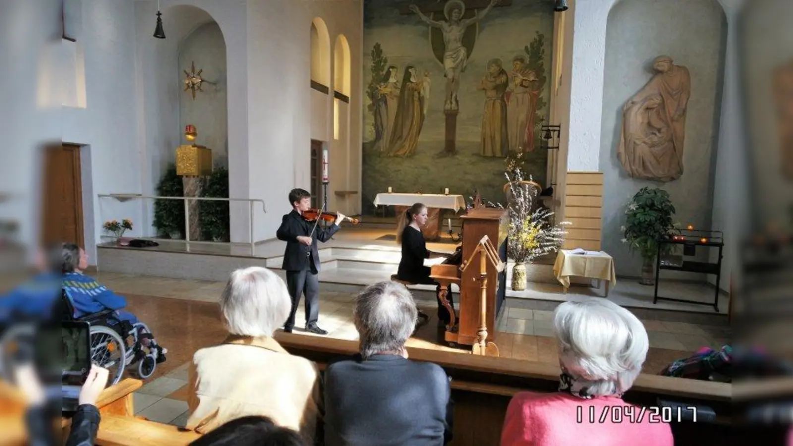Die Kapelle des Altenheims bietet ideale Verhältnisse und ein besonderes Klangerlebnis. (Foto: Seestern)